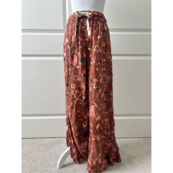 A.L.C. 100% Linen Wide Leg Pants